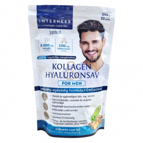 Interherb Kollagén Hyaluronsav italpor - for men, gyömbér, lime 396g