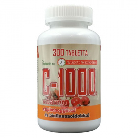 Netamin C-1000mg Extra C-vitamin csipkebogyóval és bioflavonoidokkal tabletta 300db