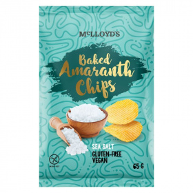 Mclloyds bio amaranth chips sült snack (tengeri sós) 65g