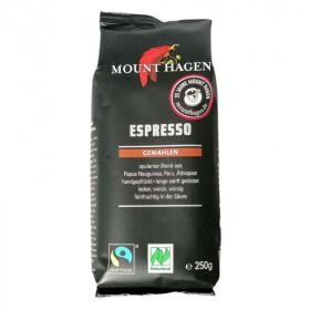 Mount Hagen Espresso bio őrölt kávé 250g