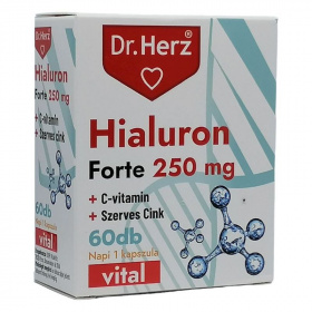 Dr. Herz Hialuron Forte 250mg + C-vitamin + szerves cink kapszula 60db