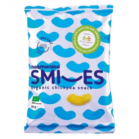 Harmonica bio smiles csicseriborsó snack (tengeri sóval) 50g